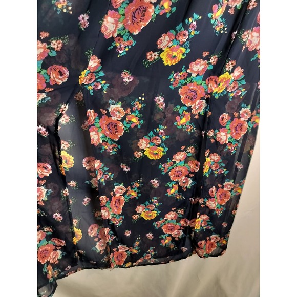 No Boundaries Floral Maxi Skirt with liner - Picture 3 of 9